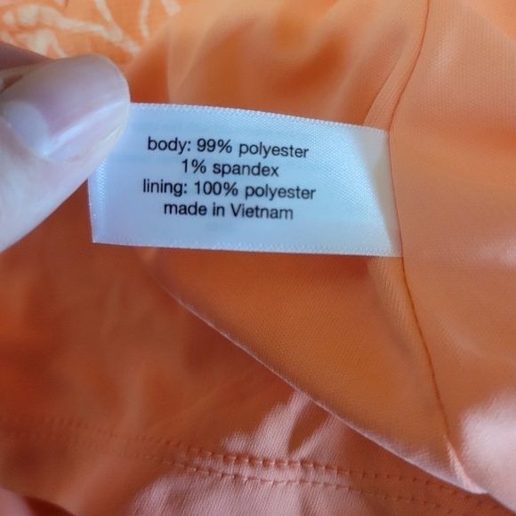 New lane bryant size 26/28 Lena surprise peachy colored rose print dress - Picture 7 of 8